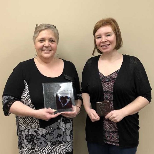 Penny Newhook and Sherilee Crawley, recipients of the 2019 Passionate Heart Award.